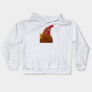 Farmyard Hen Chicken Lady Hen Cut Out Kids Hoodie